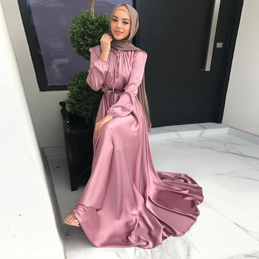 

2022 Abaya Dubai Muslim Fashion Hijab Dress Kaftan Islam Clothing African Maxi Dresses For Women Vestido Robe Musulman De Mode