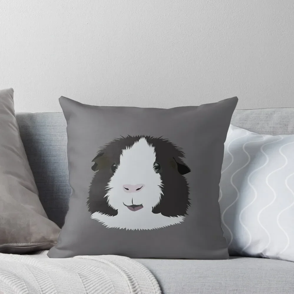 

Black and White Guinea Pig Throw Pillow Sofa Cushion Cushions pillow