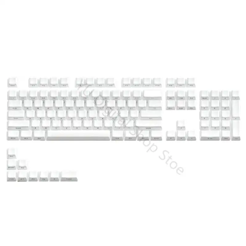 96BA Crystal Jelly OEM-Profil-Tastatur-Tastenkappen-Set mit Frontaufdruck, gemischte Materialkonstruktion und 113-Tasten-Stil – Detail 2