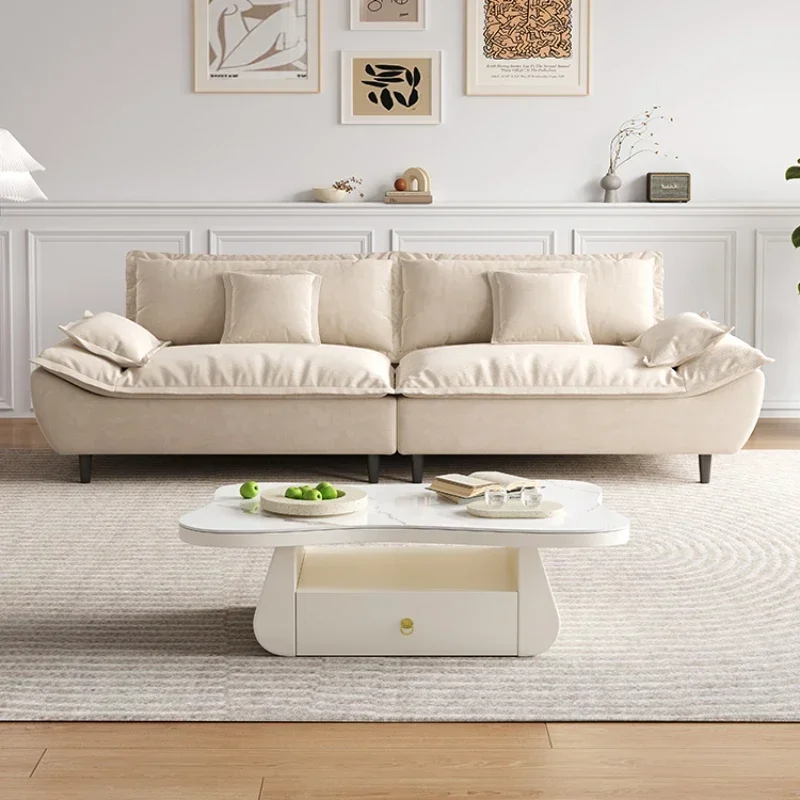 

Cute Simple Modern Sofa Chairs Filling Soft Loveseat Lounge Lazy Sofa Living Room Divani Da Soggiorno Apartment Furniture