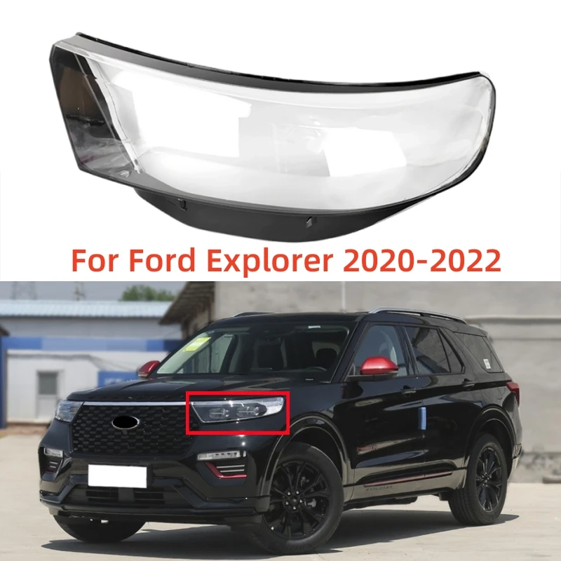

For Ford Explorer 2020 2021 2022 Automotive Accessories Headlight Lens Cover Transparent Lampshade Shell Glass
