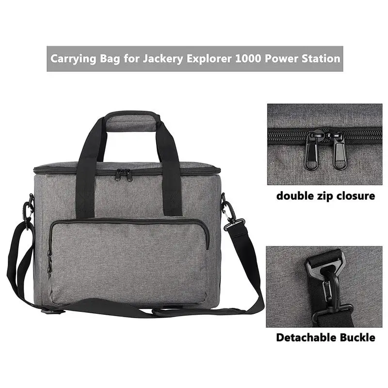 Large Power Station Bag Portable Carrying Bag Carrying Case Bag For Home Office Outdoor Gray 14.17 X 10.24 X 11.02 Inches