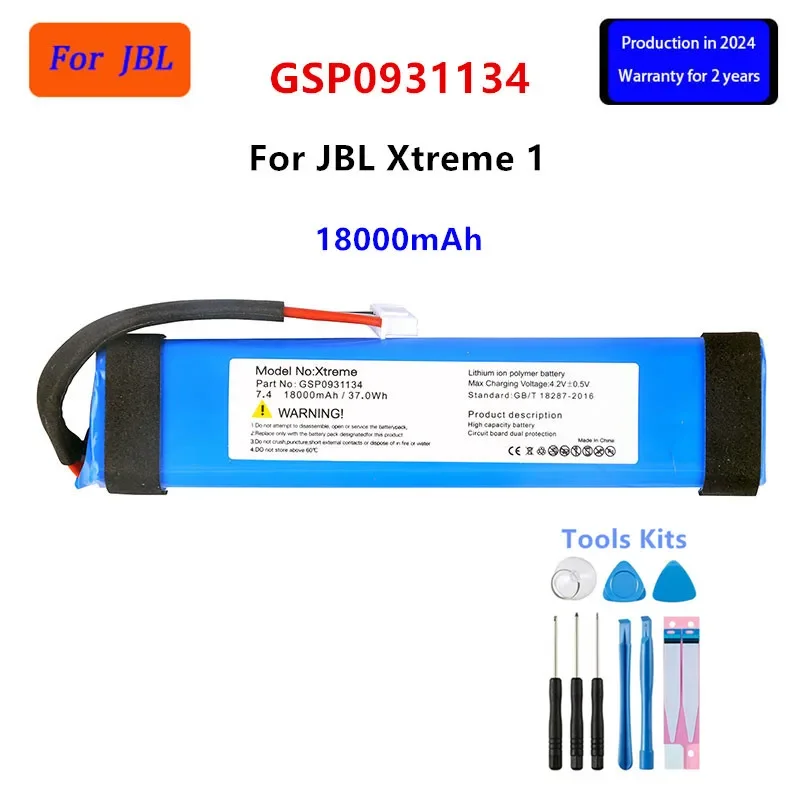 

Original GSP0931134 18000mAh For JBL xtreme1 extreme Xtreme 1 Bluetooth Wireless Speaker Replacement Battery+Tools .