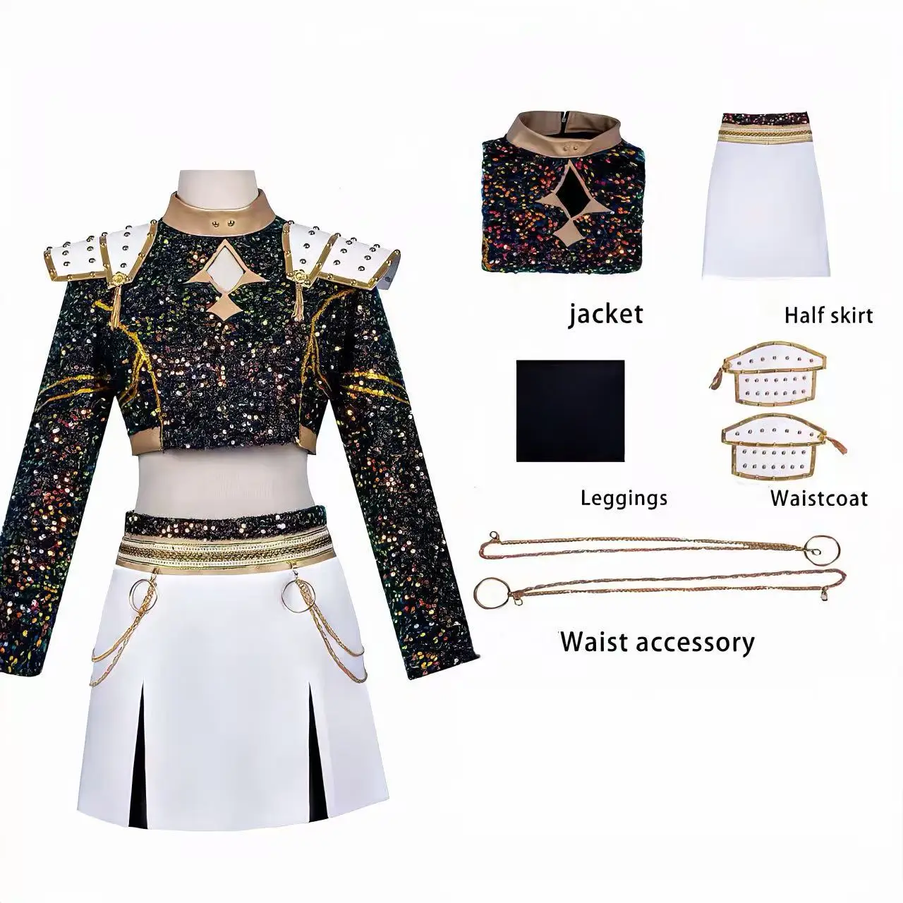 新しいハロウィンコスプレゾイ・ルミ・ミラコスプレ衣装ウィッグ女性と子供のための制服ロールプレイハロウィンカーニ