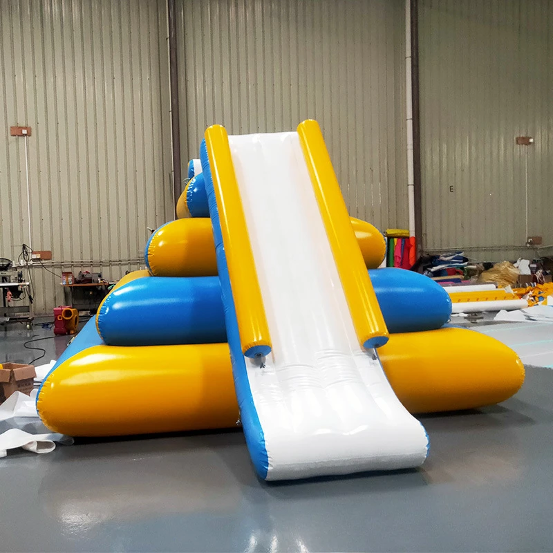 Inflatable water slide Air model fun sports props Large mobile water toy Pyramid stack mountain