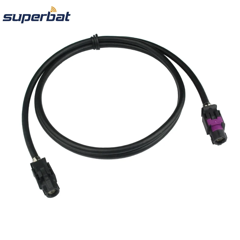 

Superbat HSD Fakra A черный/9005 LVDS коннектор разъем для гнезда отрезок кабель 535 Ом Dacar 4 полюса для BMW Benz Audi