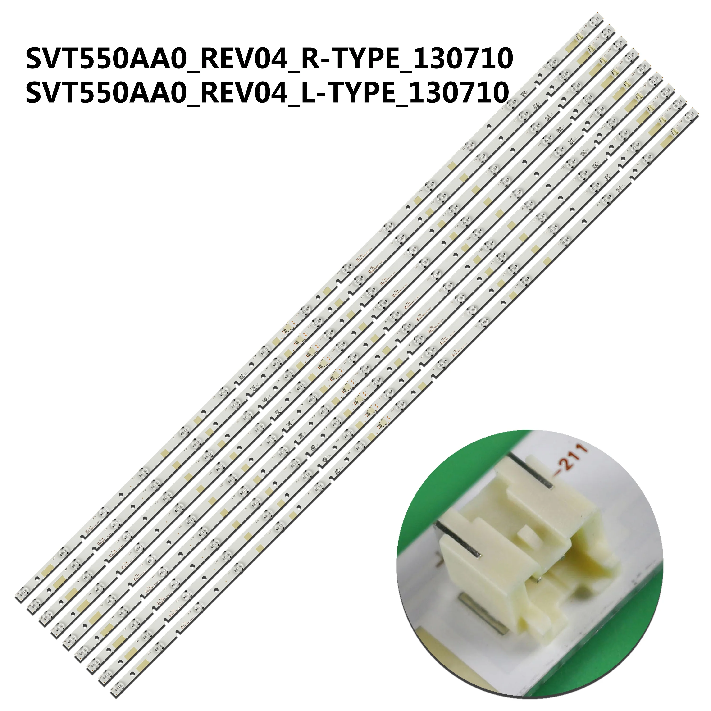 

Новая оригинальная 18 шт. светодиодная лента для подсветки для TO SHIBA 55L7453D 55L7453DB BZ556503 55L7453RB SVT550AA0_REV04_R-TYPE_130710 E306084