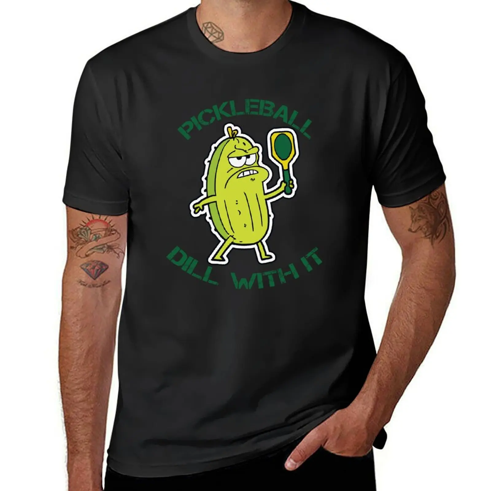 

Pickleball Dill With It T-Shirt blue archive luxury clothing labubu Men's t-shirts