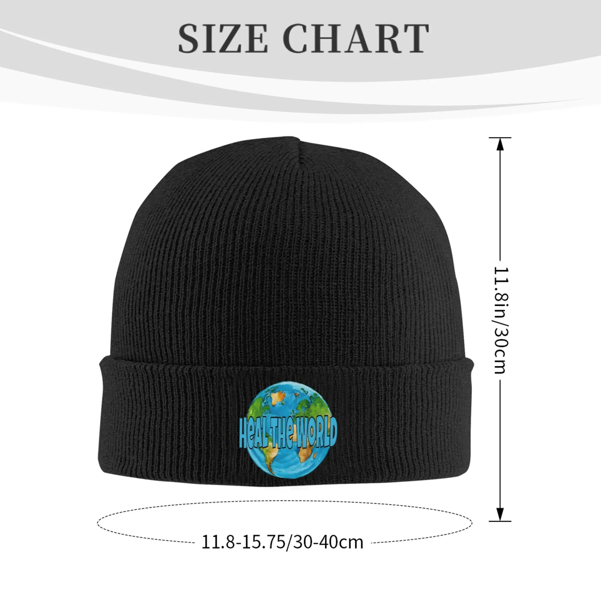Heal The World MJ Signature michaels jacksons Knitted Hat Beanie Winter Hats Warm Unisex  Fashion  Cap Men Women Gift,