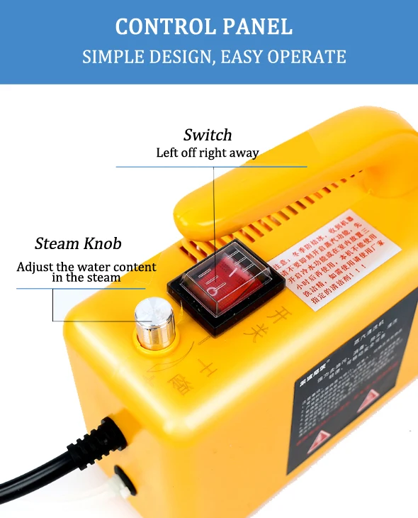 Pulitore a vapore commerciale portatile multiuso diretto in fabbrica CNTECH per motore di auto con condizionatore d'aria