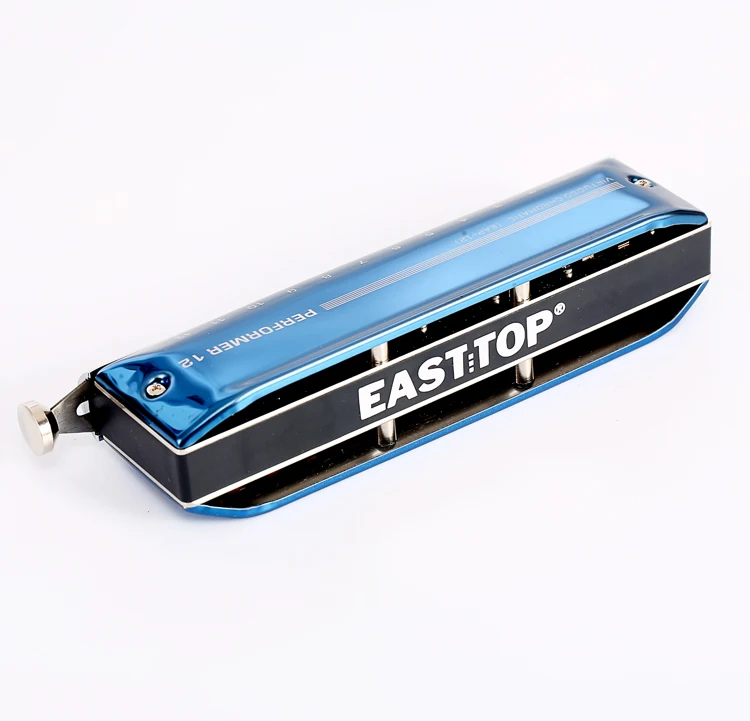 EASTTOP EAP12 12 Holes 48 Tone Chromatic Harmonica Key Of A,G,D,B,Bb Mouth Organ harmonica For Adults Students Professionals