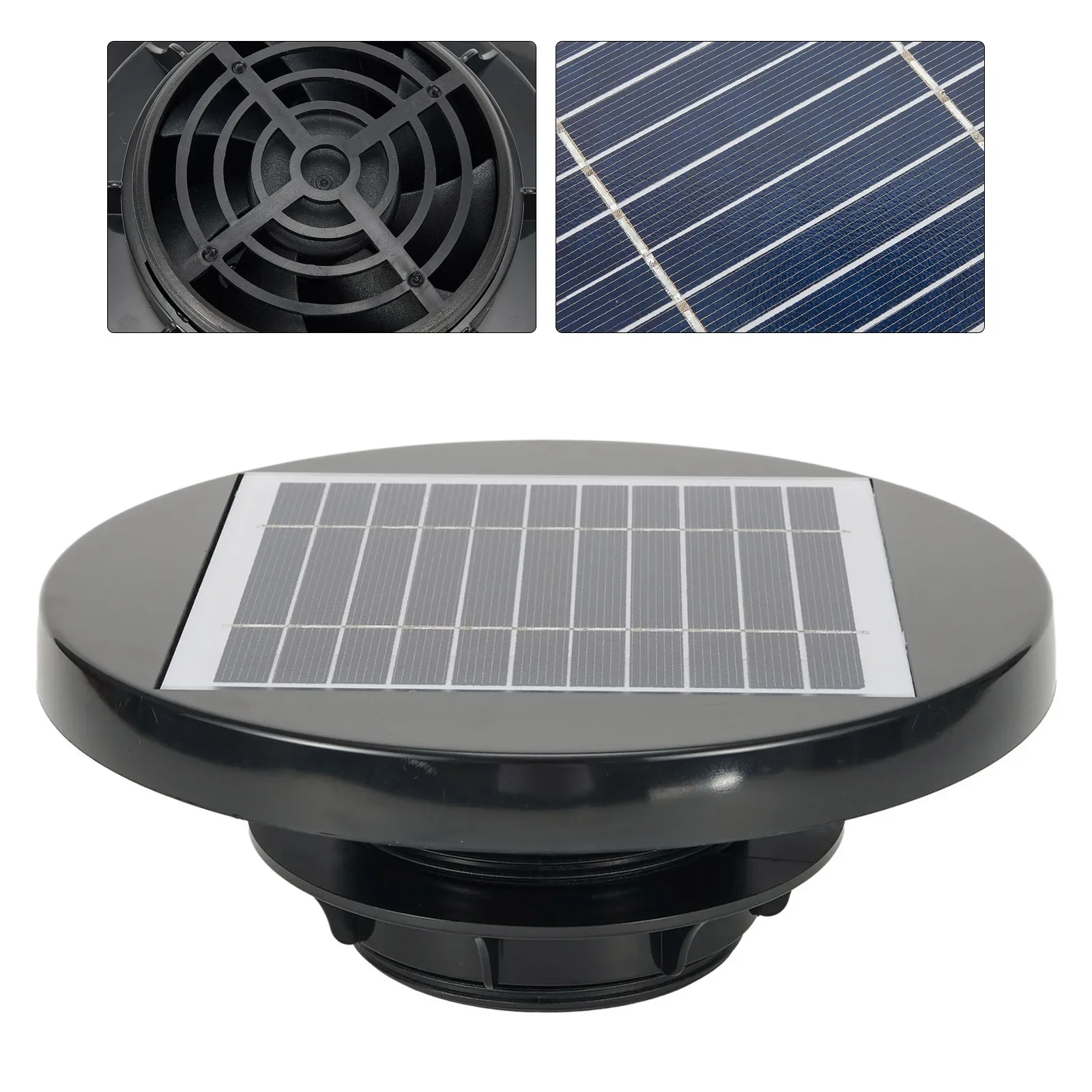 Extractor de aire Solar para techo, ventilador de techo alimentado por Panel Solar, Extractor de aire para barco, RV, invernadero, cobertizo, caravana