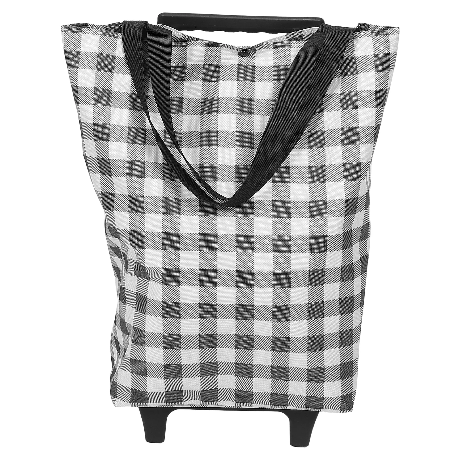 

Foldable Shopping Cart Trolley Retractable Handle Grocery Carts Utility Bag Wheels Oxford Metal Frame Storage Solution