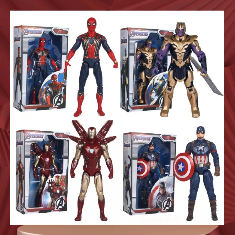 Genuine Zd Toys 7/14 Inches Marvel Comics The Avengers Iron War Machine Iron Man Spider-Man Multi-Joint Boys Gift Anime Model