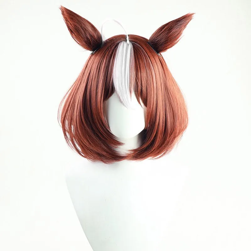 Uma Musume Pretty Derby Meisho Doto Taiki Shuttle Cosplay Wig Tail Ear Anime Game Roleplay Party Costume Prop Synthetic Hair