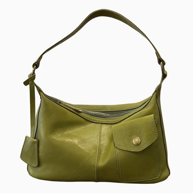 

Firstlayer cowhide casual bag women 2026 new model trendy fashionable crossbody bag single-shoulder tote bag genuine leather