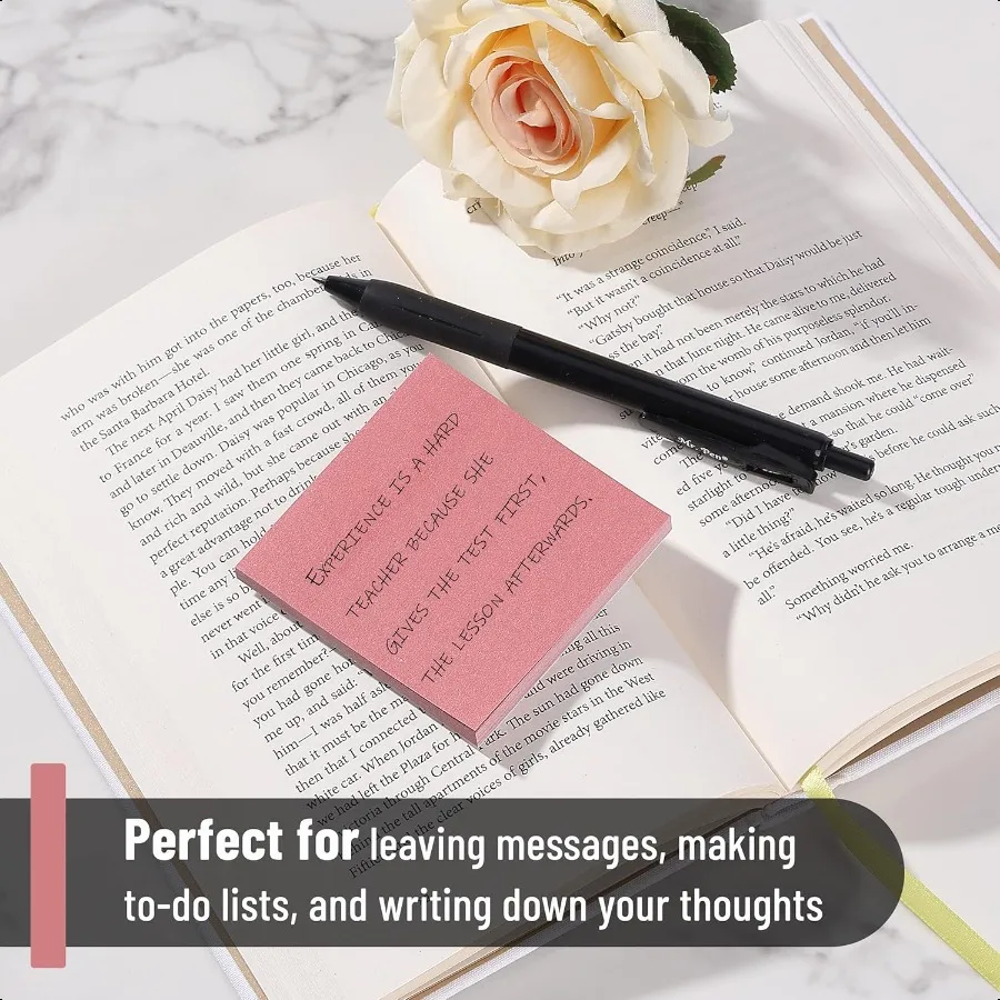 Sticky Notes 3x3 12 Blocchi Colori Cuscinetti autoadesivi Estetici colorati sfusi