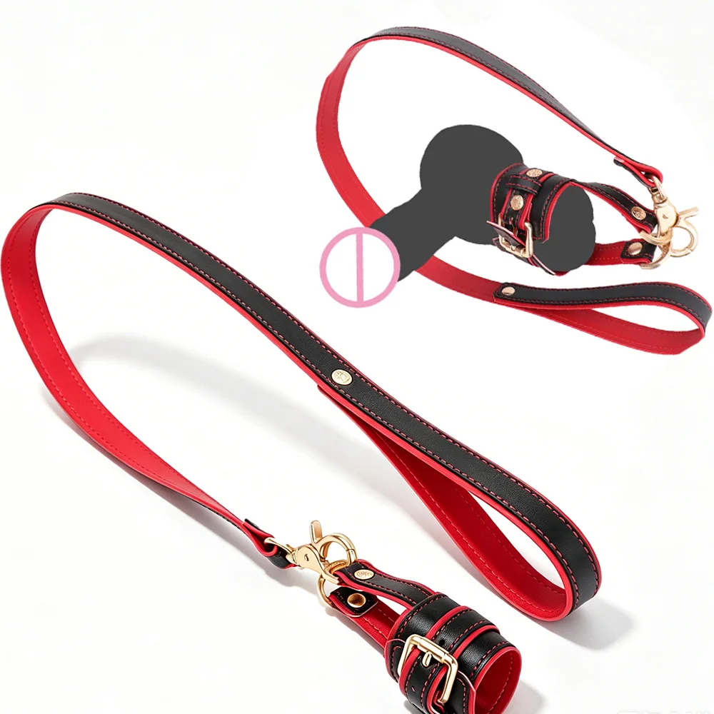 FRKO Testis Restraint Bondage Harness Belt Male PU Leather Delay Ejaculation Adult Slave Games Erotic Sex Toys For Men Gay 18+