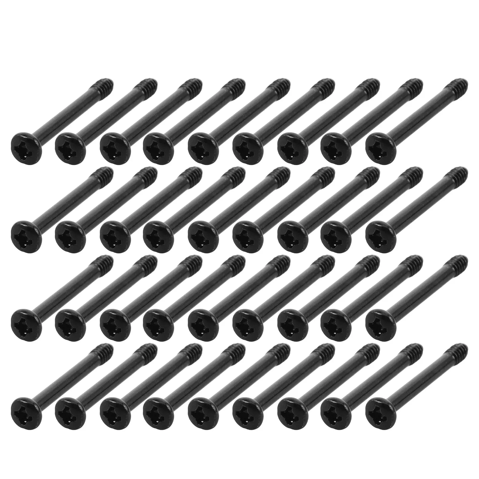 

100Pcs Computer CPU Radiator Screws Long Flat Head Cooling Fan Screws Kit for Pc Case Fan Mounting Hardware Black
