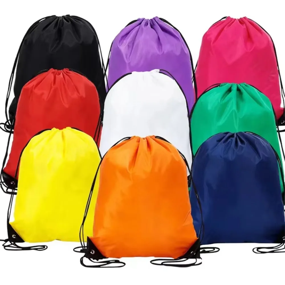 Outdoor Drawstring Backpack Sports Double-shoulder Storage Bag Waterproof Basketball Handheld Bag Oxford Cloth Material Backpack