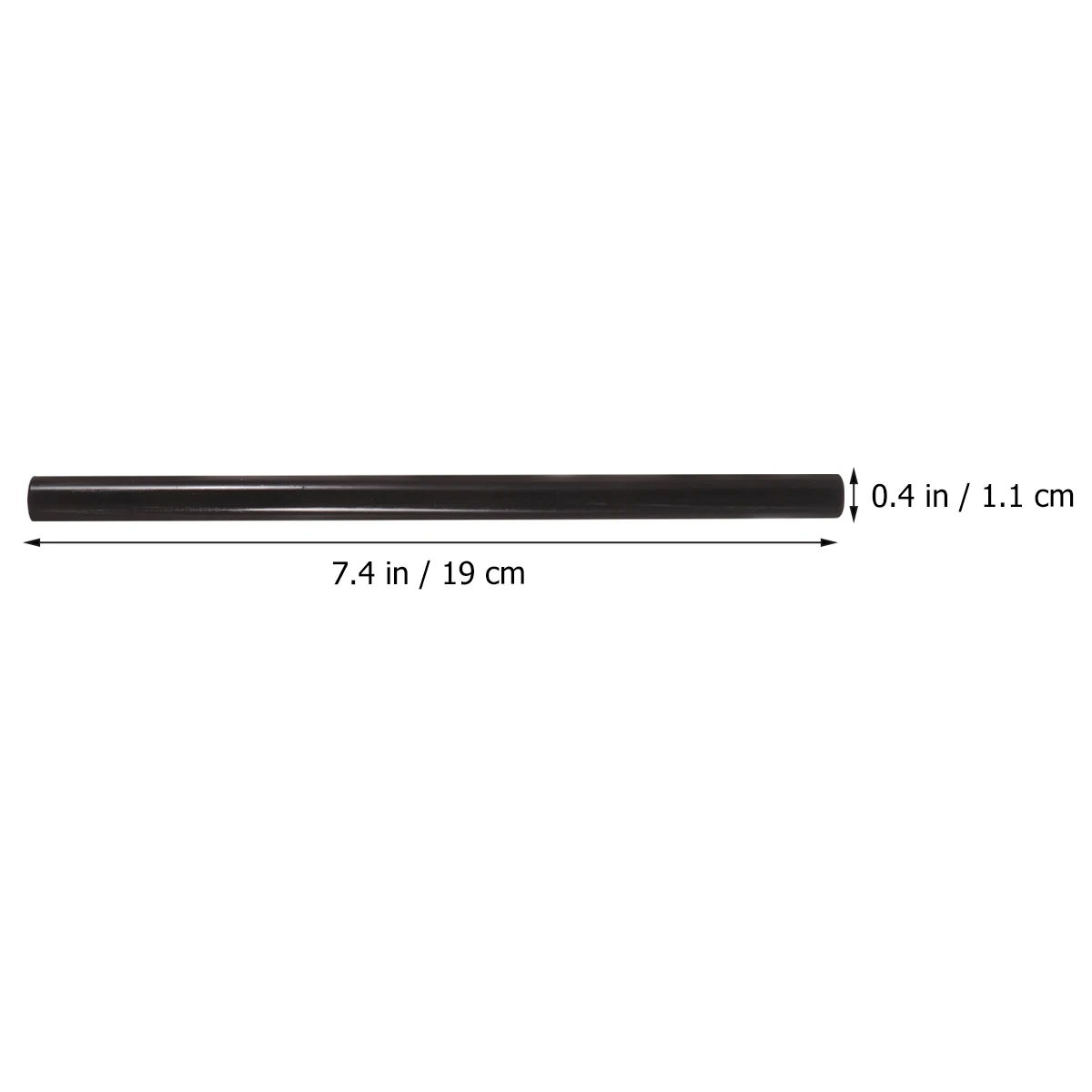 

24PCS 19CM Length Glue Sticks Black Plastic Glue Sticks Eco-friendly Heat Melting Adhesive Tape Hot Melt Glue Rod for Office