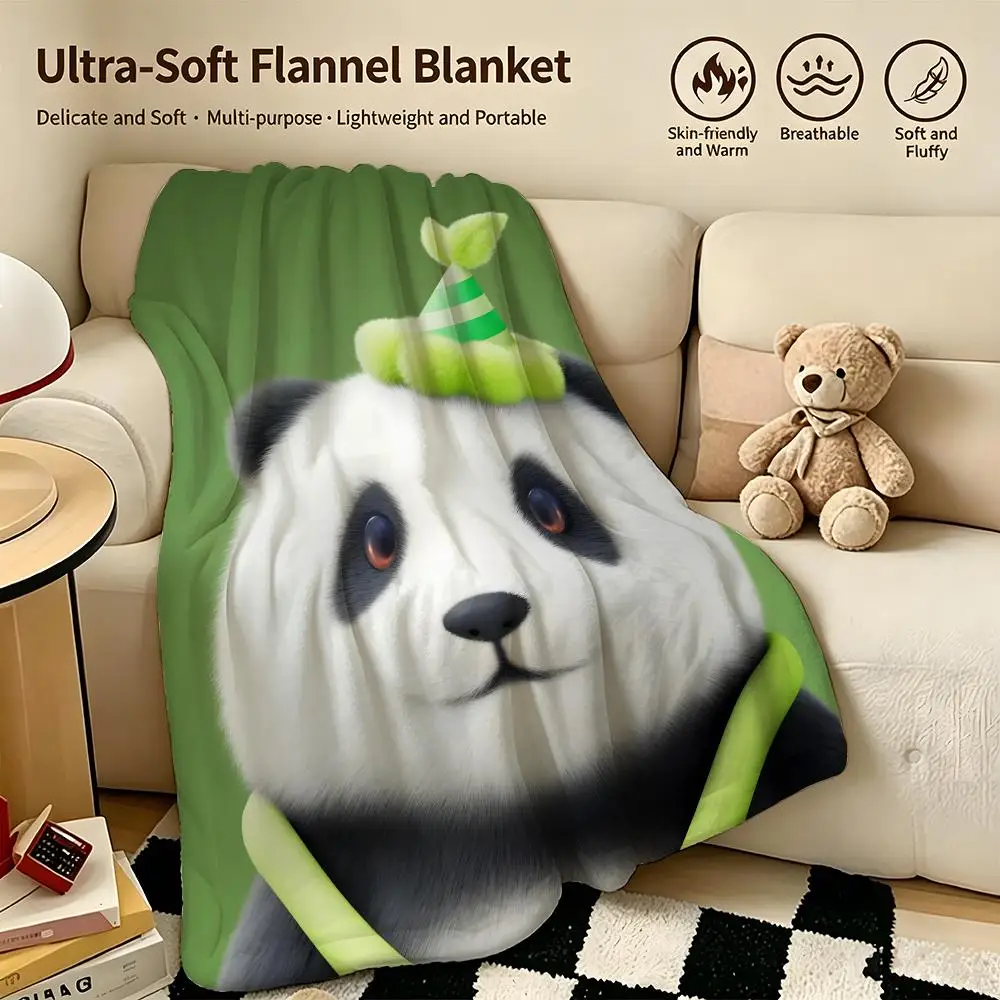game P-Party Animals-s Throw Warm Soft Flannel Blanket, Multi-use for Sofa Bed Camping Travel Nap