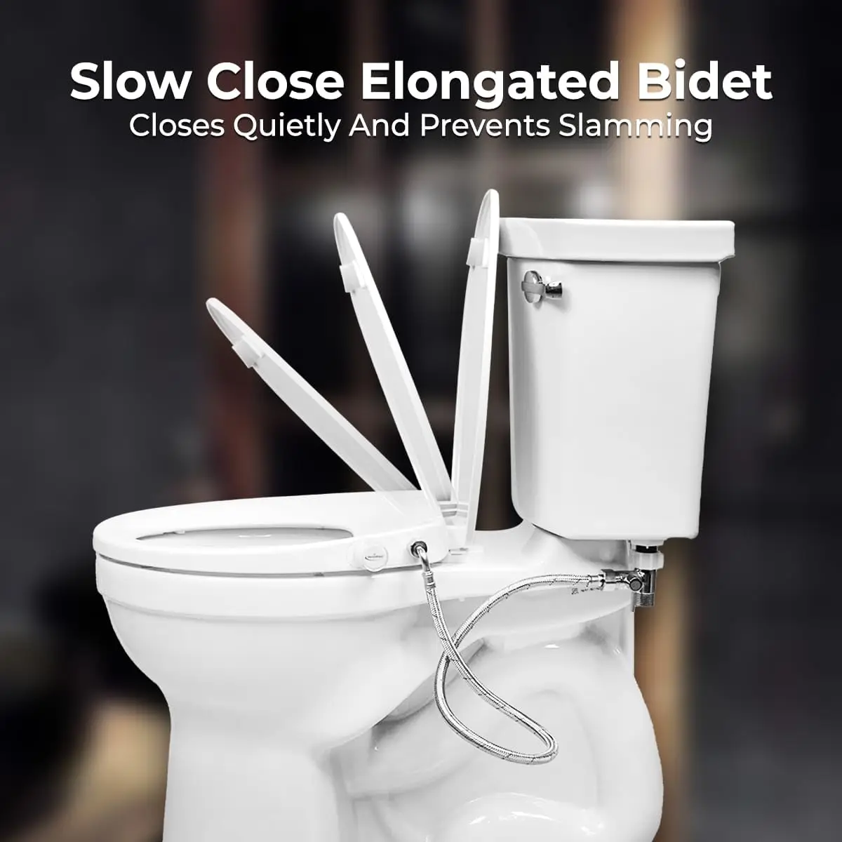 Slow-Close LEFT HAND Bidet. Dual Nozzles Self Cleaning. Water Pressure.If you can install a toilet seat you can install this.