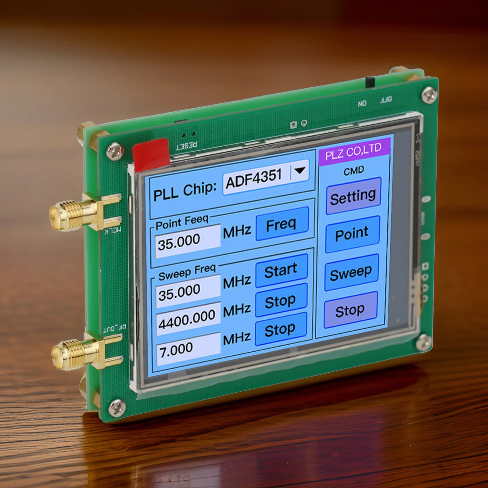 

Output Signal Interface RF Signal Generator RF Signal Generator Touch Screen ADF High Quality Materials Output Frequency Range