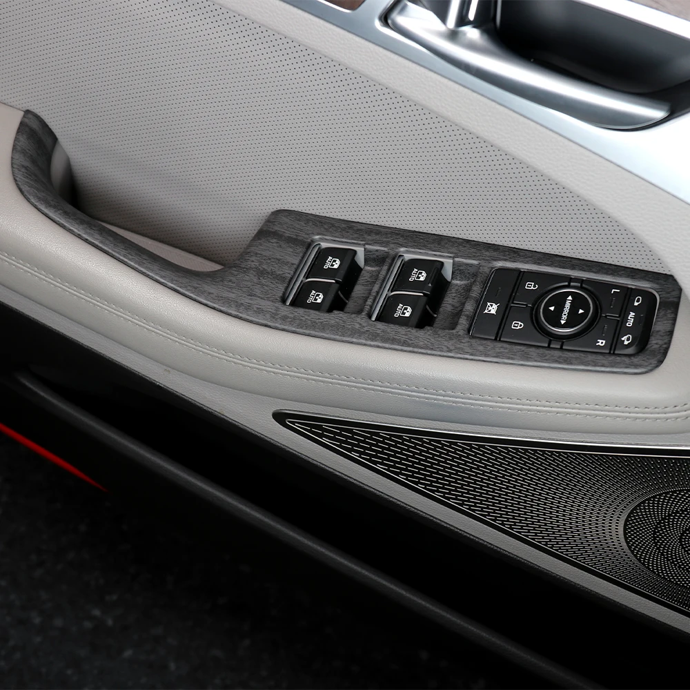 

4Pcs For Genesis G80 DH 2015-2020 LHD ABS Window Switch Button Panel Cover Trim Automotive Interior Accessories