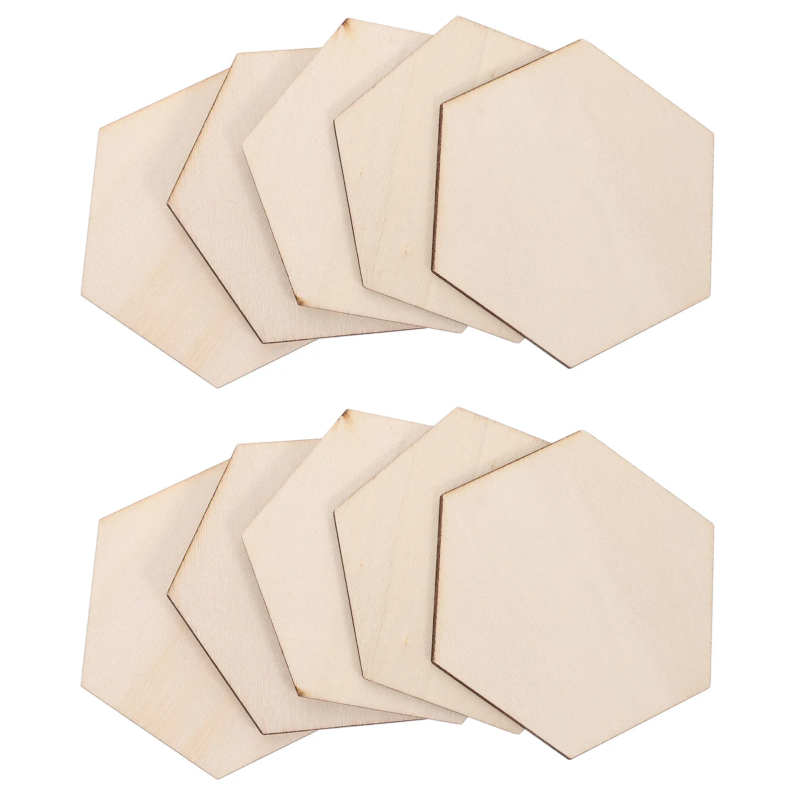 

100 шт. необработанных деревянных шестиугольных заготовок, натуральные деревянные доски для поделок, заготовки для росписи, подставки для чашек, декор для дома, настенное искусство