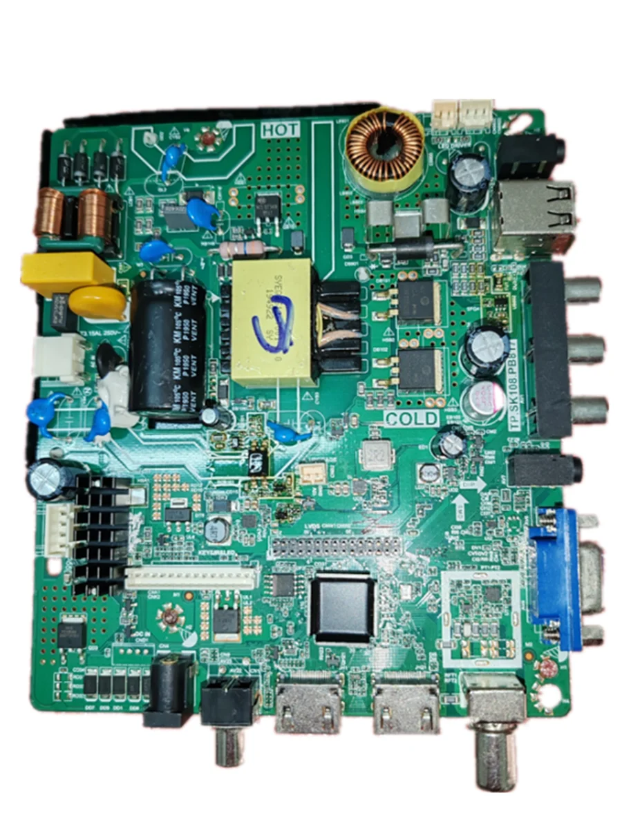 TP.SK108.PB817 اللوحة الأم التلفزيونية الثلاثة في واحد ، يمكن استخدام بطارية 12 فولت إدخال الجهد ، الصور المادية ، 1366x768