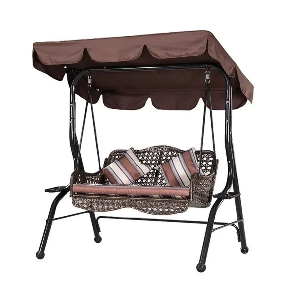 

2Pcs/set Waterproof Swing Chair Top Rain Cover Park Swing Rain-Proof Seat Cover Outdoor Patio Swing Chair Dust Cover Shade Cloth