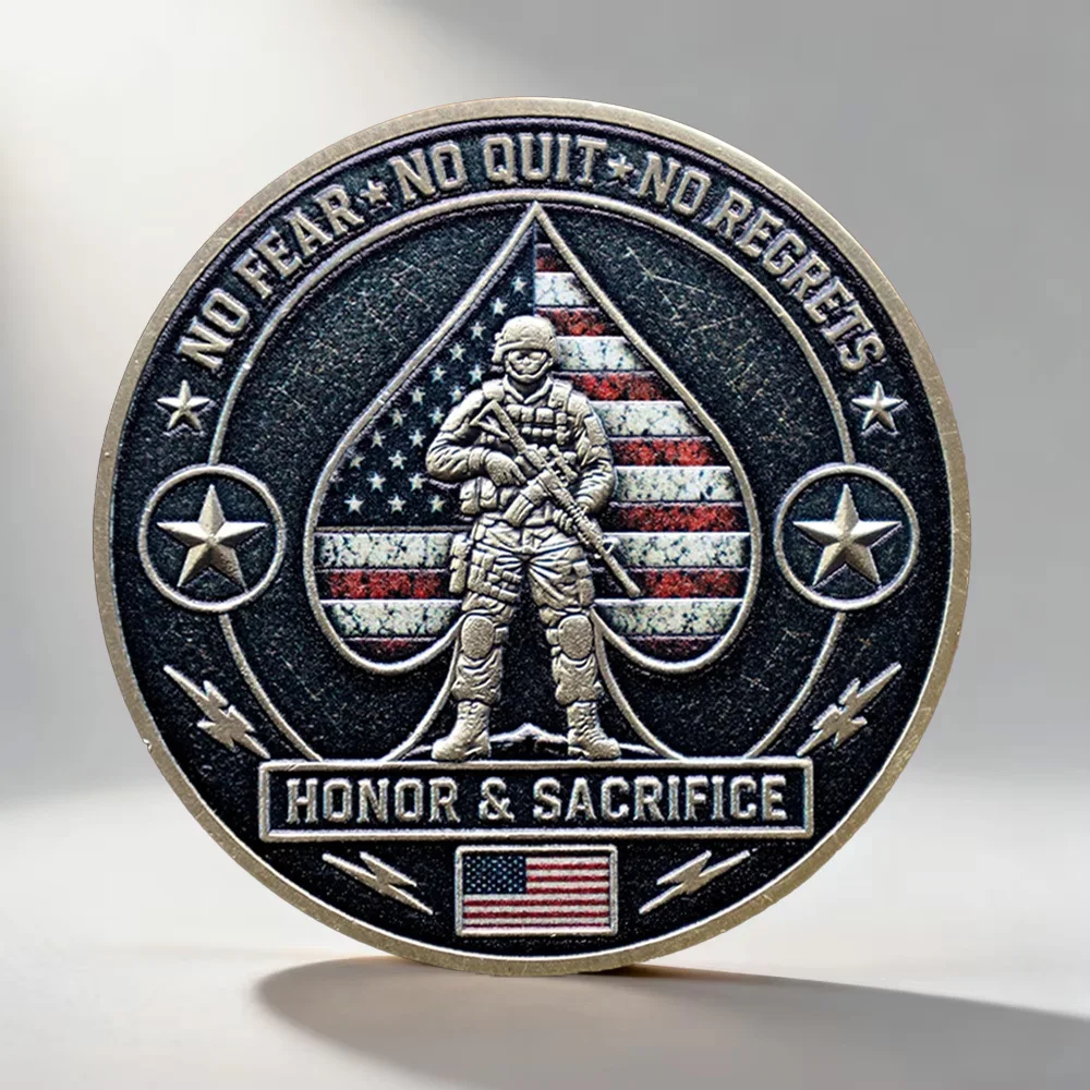 Vintage Bronze Plated Tactical Collection Coin US Army Legion Hold The Line Collectible Coin Home Decoration