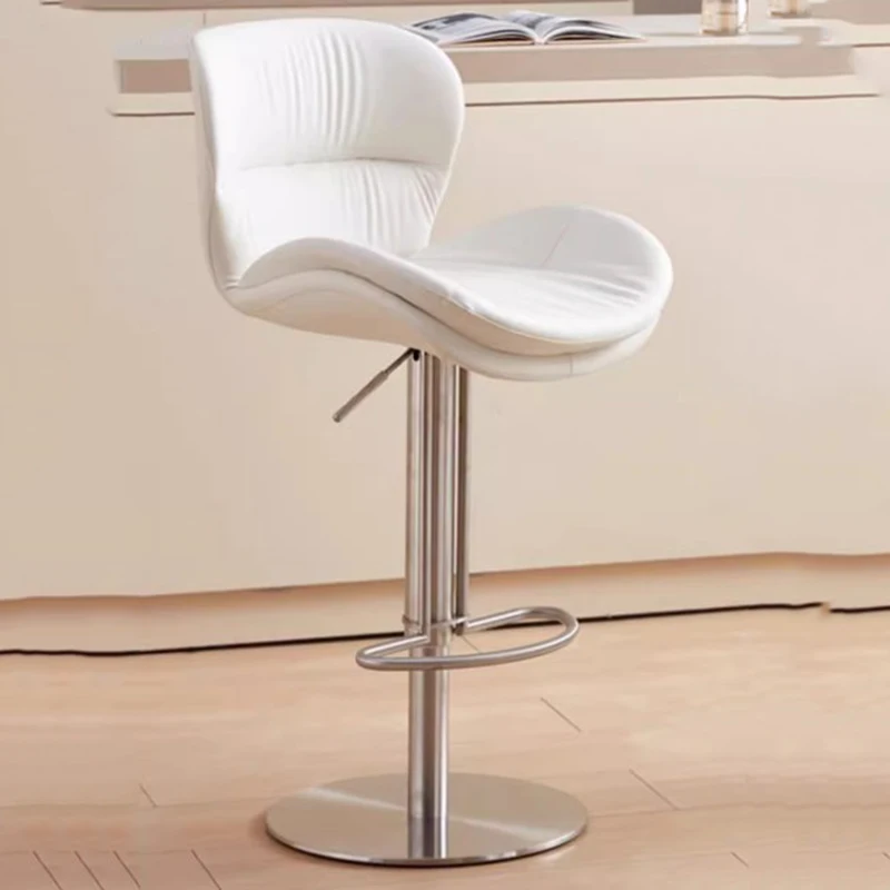 Minimalistic Lounge Bar Chairs Modern Designer High White Nordic Bar Stools Swivel Comfortable Chaises Salle Manger Furniture