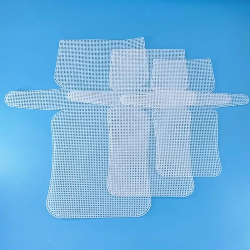 Hojas lona malla plástico G92C Accesorios bolsas bricolaje fácil