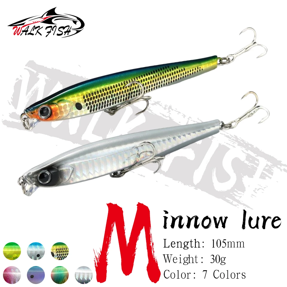 

Рыболовная приманка для гольяна, 105 мм/30 г, искусственная жесткая приманка, тонущая приманка для плавания, воблеры Pesca для щуки, окуня, форели, джеркбейт