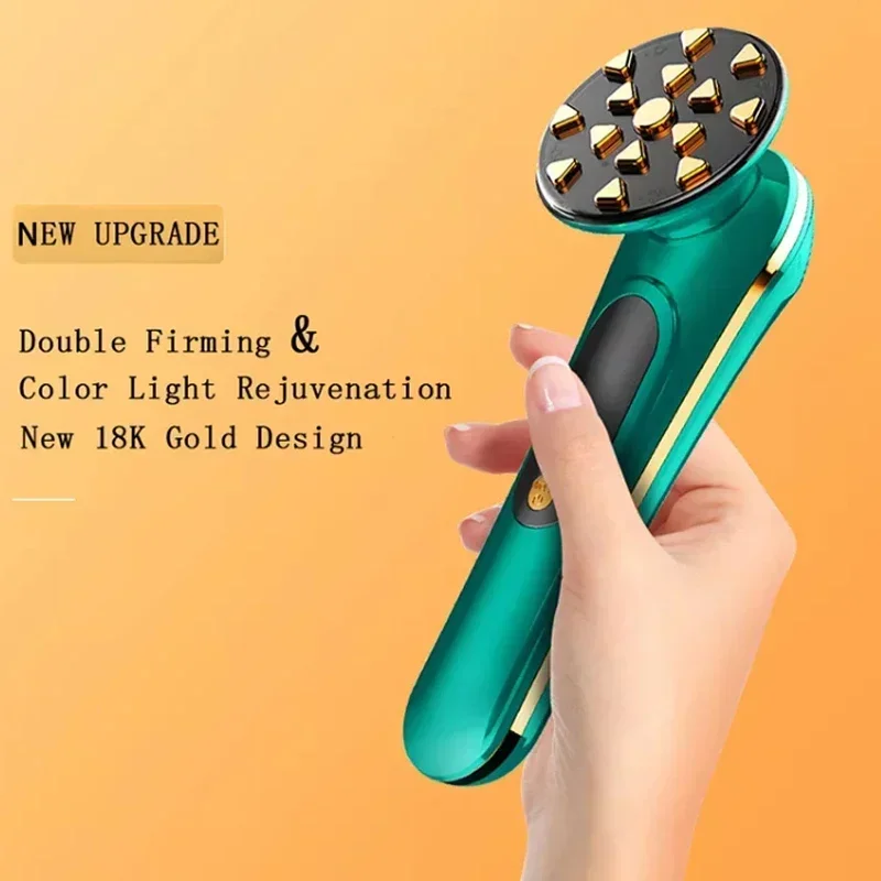 18K Gold Facial RF Induction Device Skin Rejuvenation and Beauty Device Lifting and Firming EMS Micro Current Household Thermage