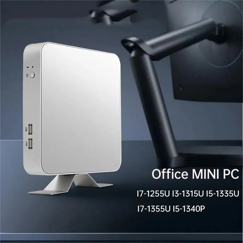 معالج Helorpc-Mini PC Intel Core ، معالج 12 ، 13 Gen ، DDR4 مع 6USB ، شاشتان ، نوافذ دعم 10 ، 11 Linux ، جدار حماية ، كمبيوتر مكتبي