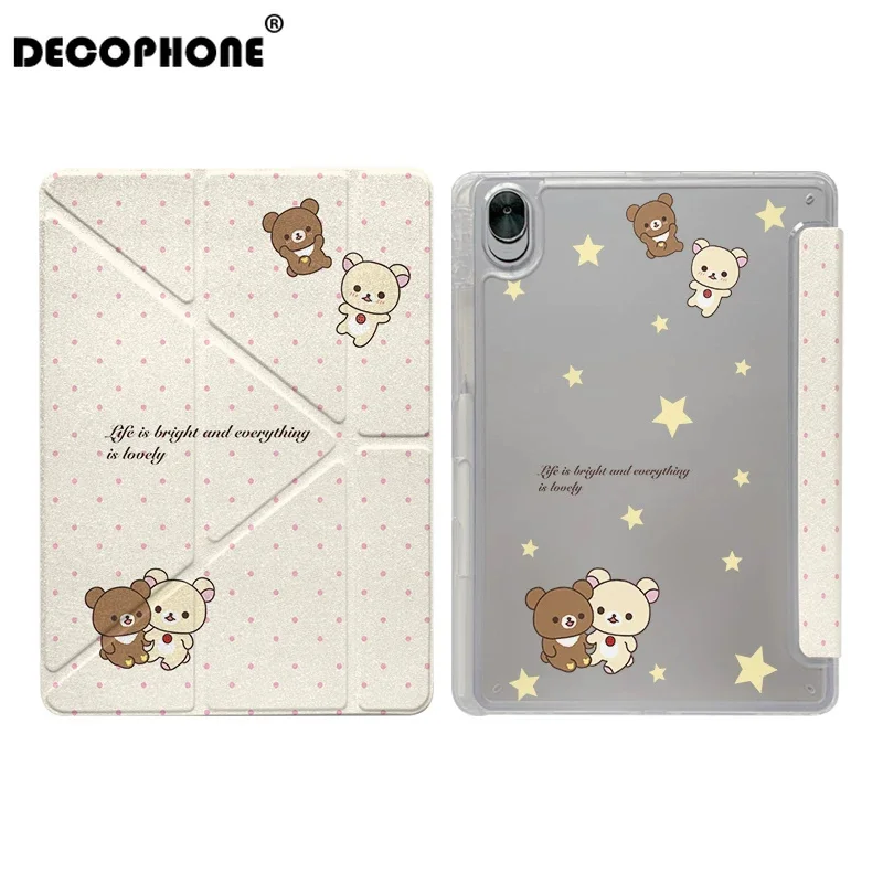 INS STYLE Korean-style 3+Y-fold For Samsung Galaxy Tab S10 FE PLUS/S11/iPad 10/11/12/AIR7/AIR8 13
