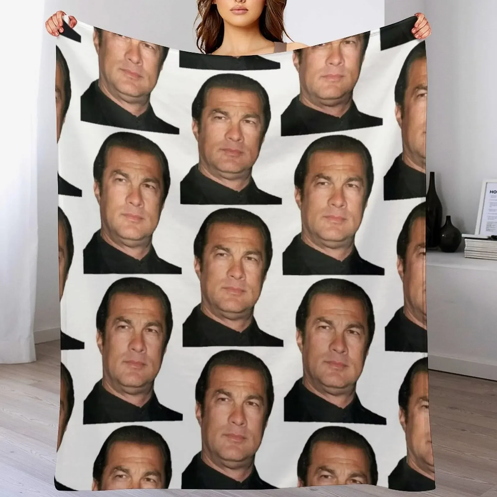 

steven seagal Throw Blanket Soft Home Decor Blanket for Couch Bedroom