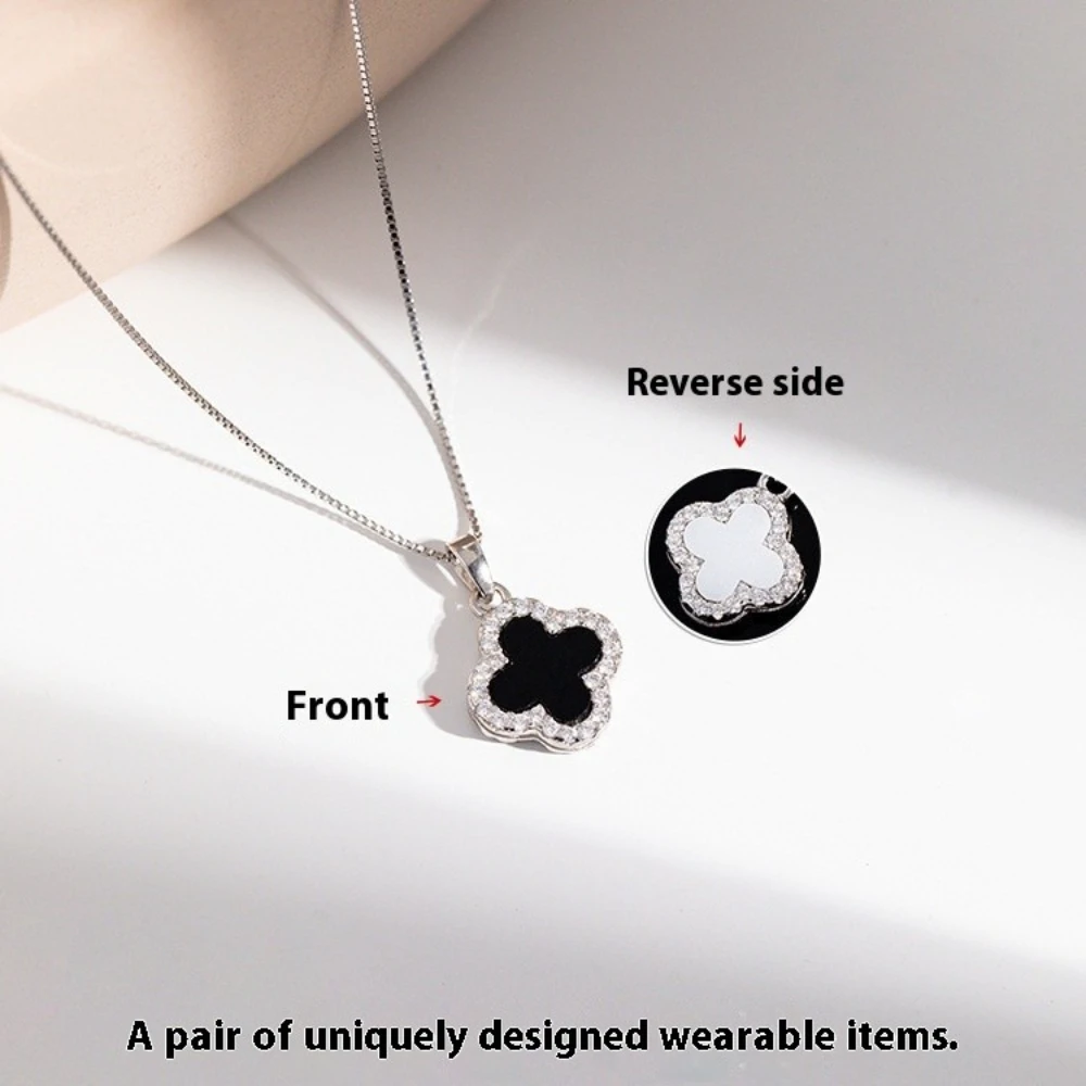 

Clover necklaces for women, 14K Gold Plated Delicate Lucky Clover Pendant Necklace Fashion Cute Simple Jewelry Gift for Women