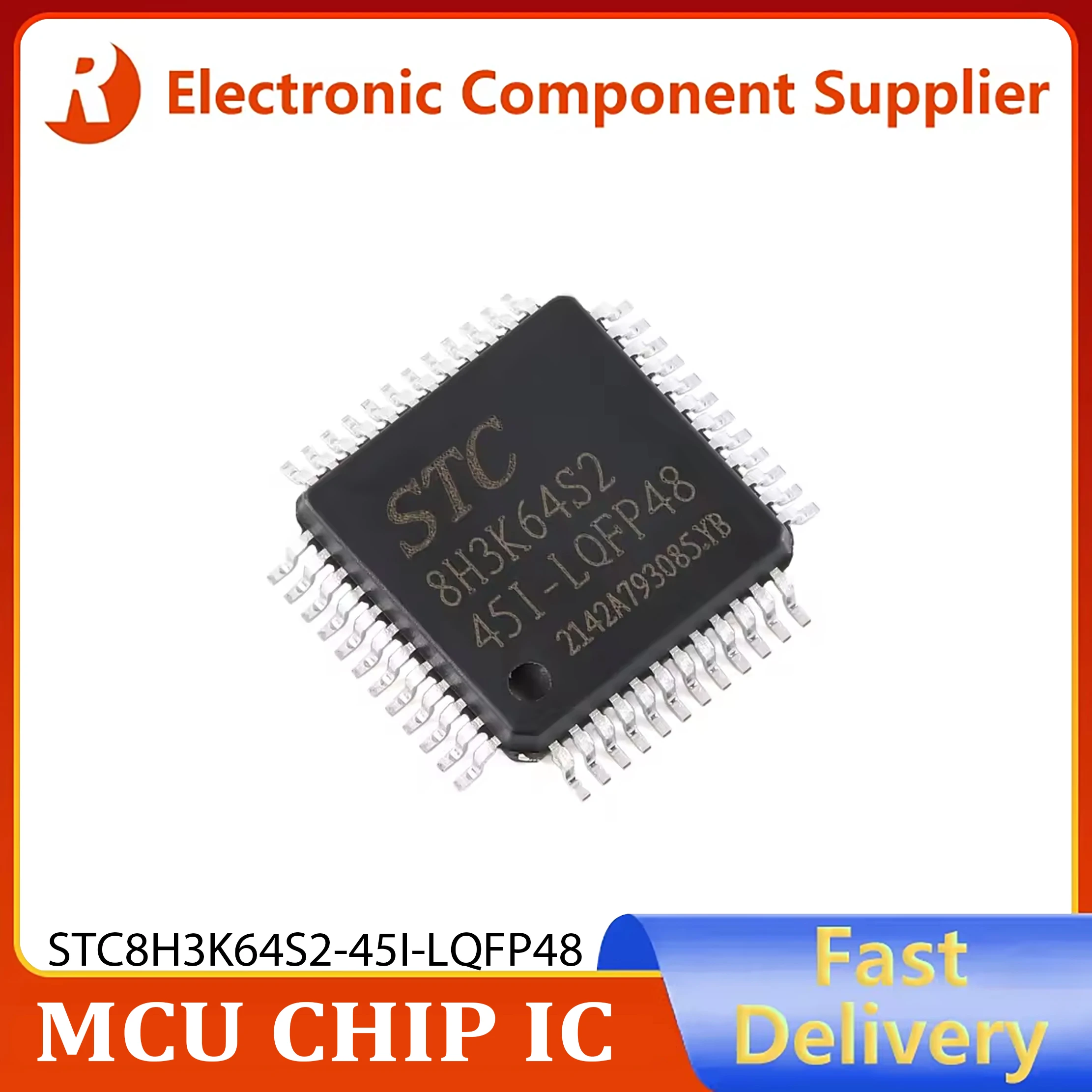 5PCS Original genuine STC8H3K64S2-45I-LQFP48 1T 8051 microprocessor microcontroller chip IN STOCK