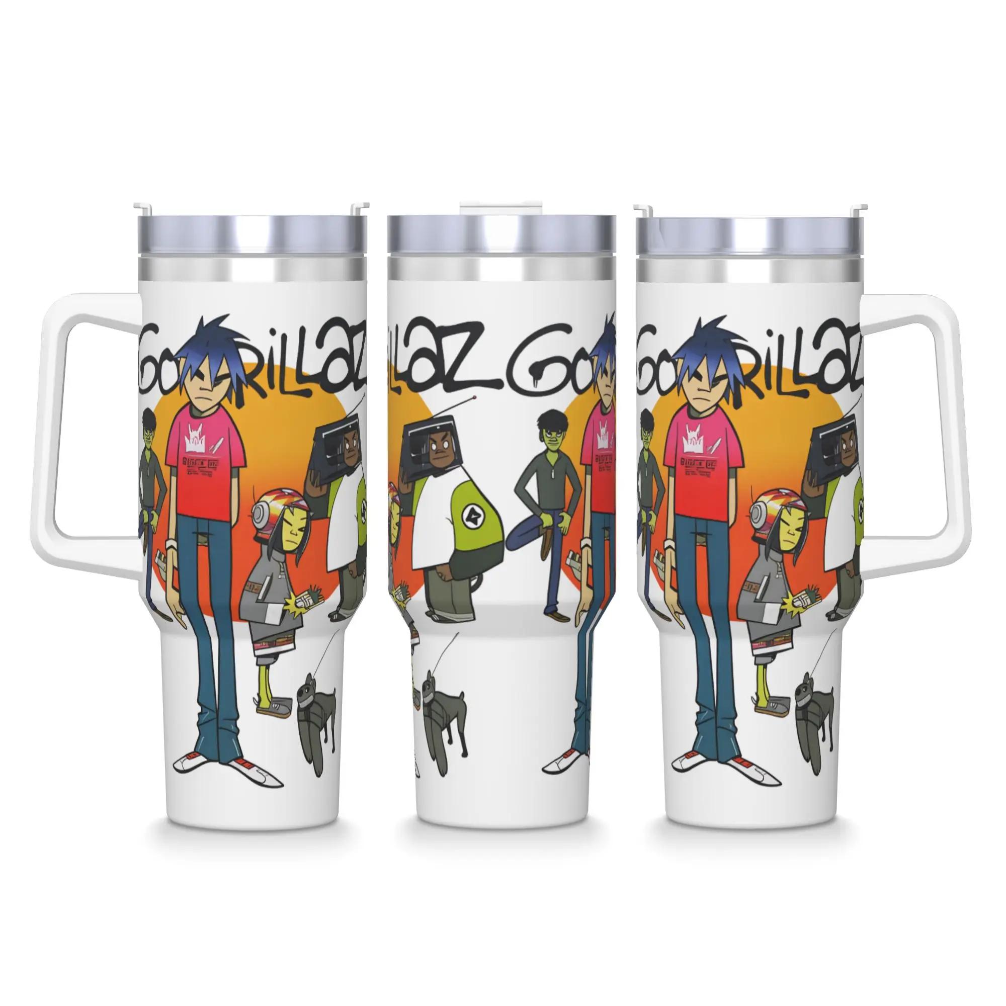 Stainless Steel Tumbler Gorillazs The Mountain Thermal Mug  Leakproof Cold Drink Mugs Cup Travel Printed Water Bottle