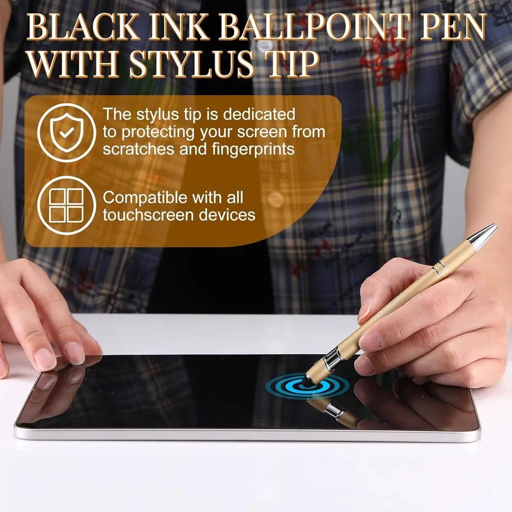 Bulk Bamboo Pen Set with Spiral Notebook and Sticky Notepad Tabs for Team and Nurse Appreciation