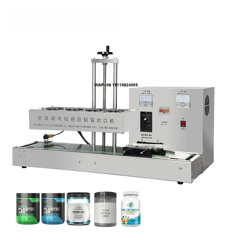 Automatic Electromagnetic Induction Sealing Machine Plastic Bottle Glass Continuous Aluminum Foil Sealing Machine