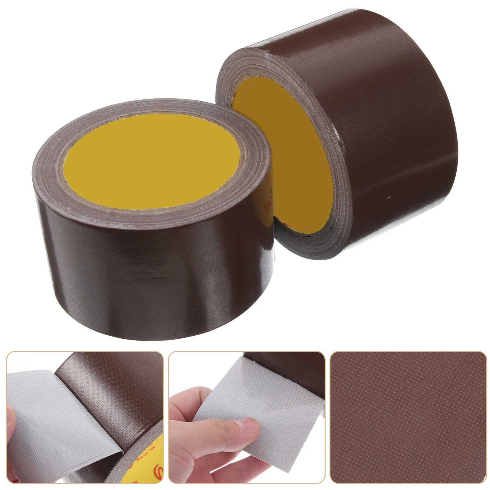 2Pcs Waterproof Single-Sided Strong Adhesive Cloth Duct Tape Bright Color Heavy Duty Carpet Floor DIY Stage Tape for Packaging