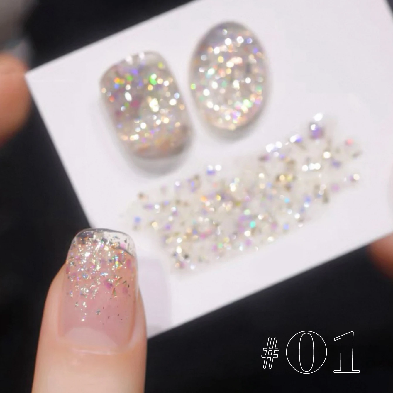 1/12PCS 12ML 2025 Pro Diamond Gel Polish Kit – Shattered Glitter Particles & Skin-Illuminating für Nagelkünstler ( # 01- # 12) ​