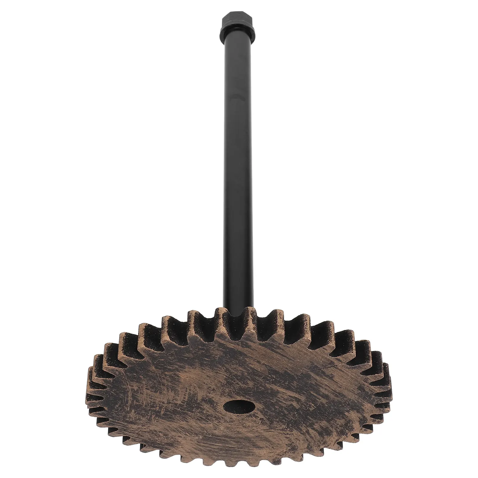 Soporte para papel de cocina Industrial rústico, dispensador de rollos de papel higiénico de pie de Metal negro, encimera de instalación de baño Vintage de hierro