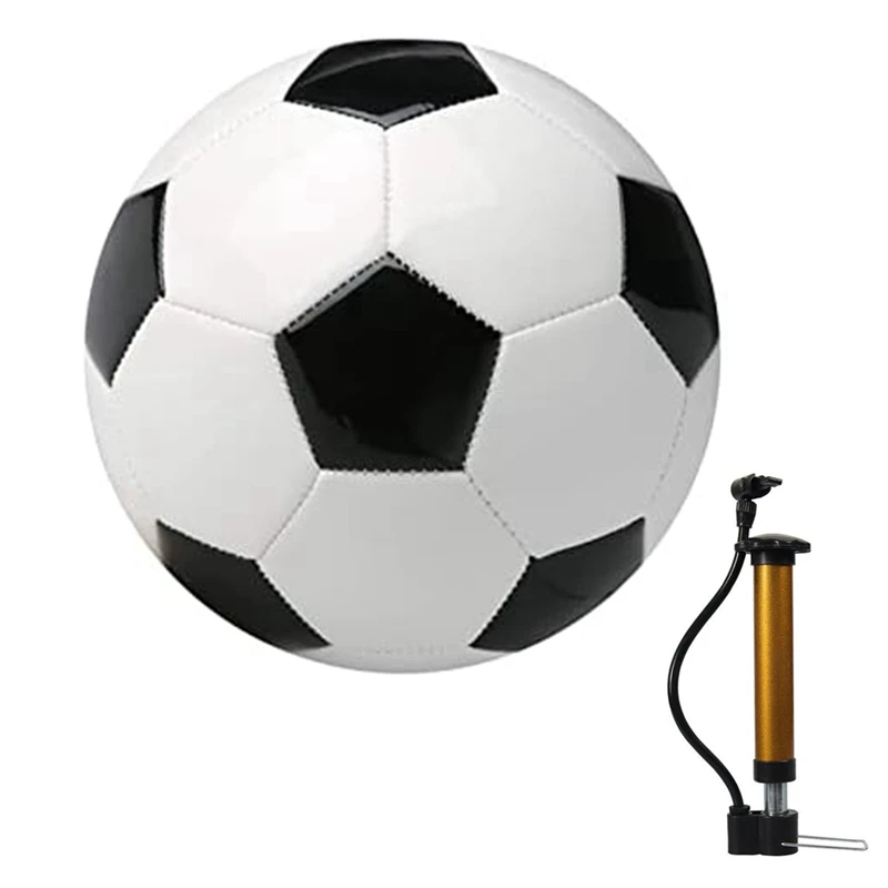 Size 5 Soccer Balls Classic Soccer Ball Set - Includes Sizes 5 With Pump Needle Perfect For Training, League Games&Gift Durable