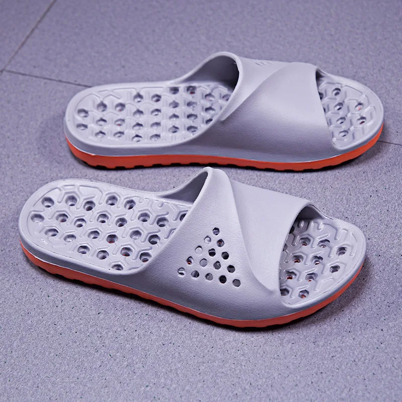 Plus Big Size 49 50 51 52 Indoor Bathroom Slippers for Men Women Shower Shoes with Holes Slides Outdoor Badslippers Beach Summer